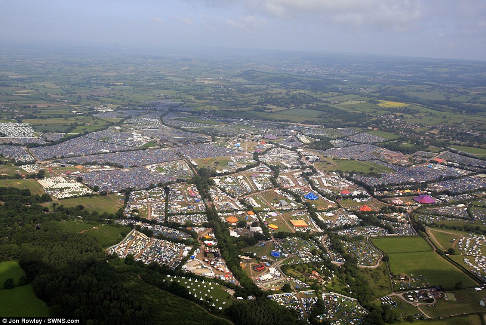 Glasto Aerial